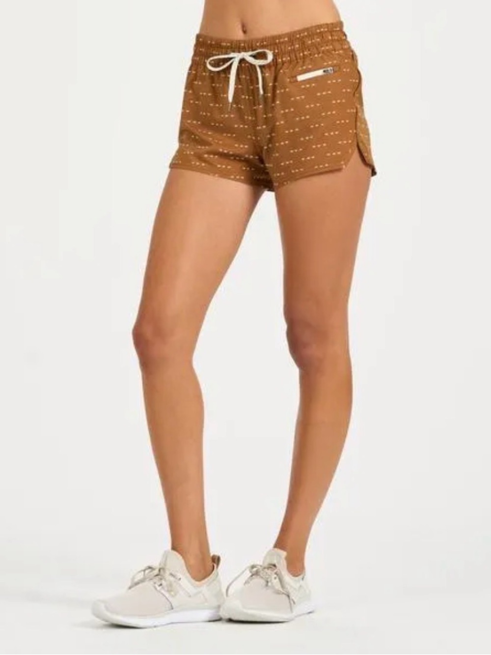 Vuori Clementine 2.0 Shorts Small 2” Women’s Brown Arrows Running Drawstring